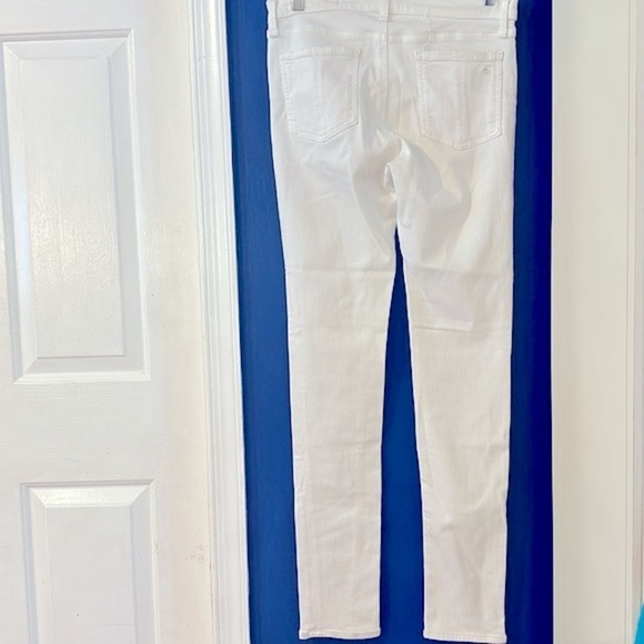 Women’s Rag & Bone White Denim Mid Rise Full Length Skinny Jeans Size 29 - Picture 5 of 10